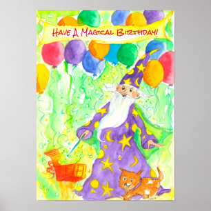 Have A Magical Birthday Kids Poster