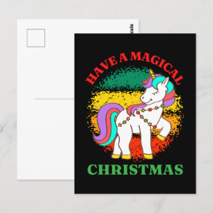 have a magical christmas postcard