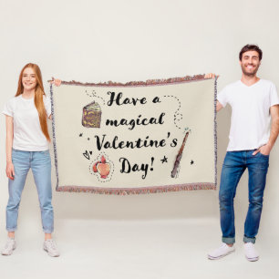Have A Magical Valentine's Day Throw Blanket
