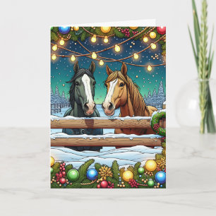 Have a Mare-y Christmas   Horse Pun Card