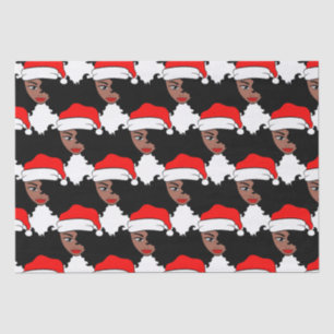 Have A Melanin Christmas Black Santa Claus Tissue Paper