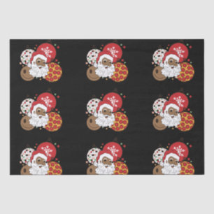 Have A Melanin Christmas Black Santa Claus Xmas Tissue Paper