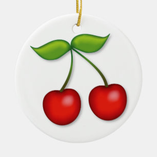 Have a Merry Cherry Christmas Ceramic Ornament