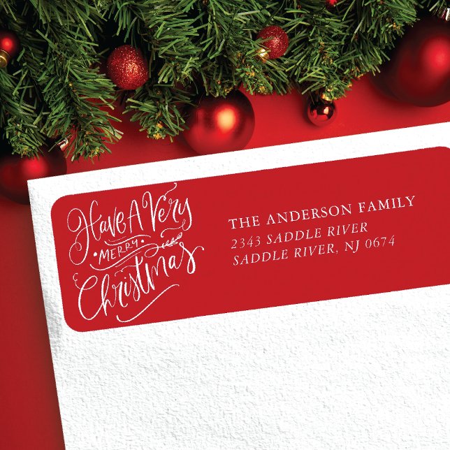 Have A Merry Christmas Return Address Label (Creator Uploaded)