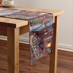 HAVE A MERRY CHRISTMAS SHORT TABLE RUNNER