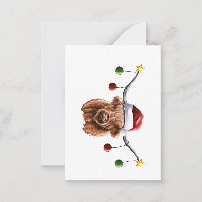 Have a Merry Hielan Coo Christmas Card (Front)
