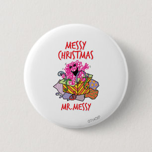 Have A Messy Christmas 6 Cm Round Badge