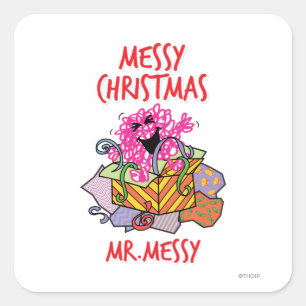 Have A Messy Christmas Square Sticker