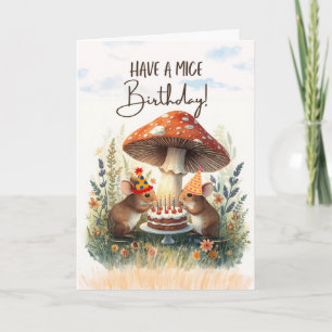 Have a Mice Birthday Cute Mouse Party Card