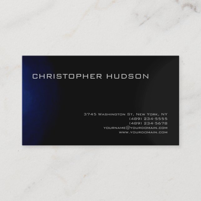 Have a Minimalist Modern Plain Printed Business Card (Front)