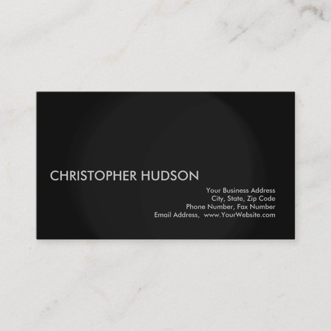 Have a Minimalist Modern Plain Printed Business Card (Front)