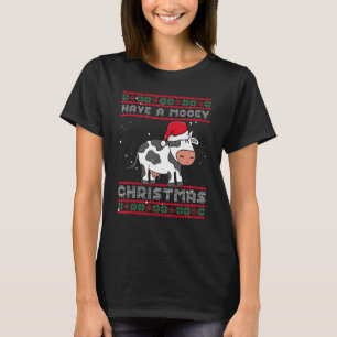 Have A Mooey Christmas Highland Cattle Cow Farmer T-Shirt