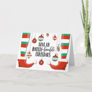 have a n incredible Christmas bauble incredi-baubl Card