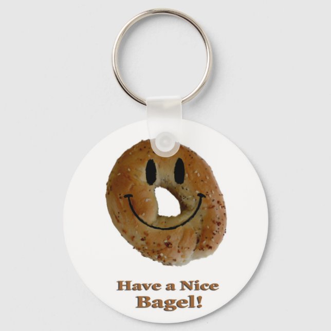 Have a Nice Bagel! Key Ring (Front)