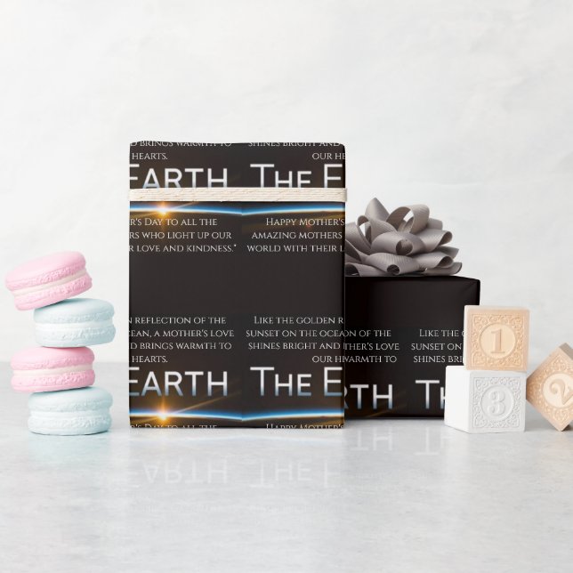 Have a Nice Blessed Happy Mother's Day With Love Wrapping Paper (Baby Shower)