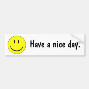 Have a nice day 1970's retro bumper sticker