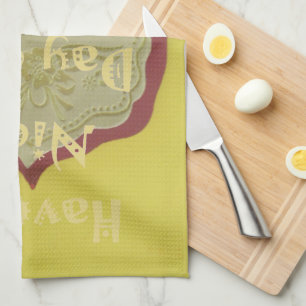 Have a Nice Day & A Better Night Framed Art Print Tea Towel