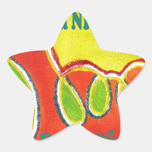 Have a Nice Day & a Better Night Oil Painting Art  Star Sticker (Front)