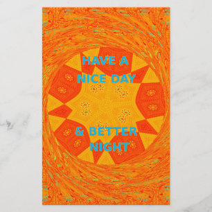 Have a Nice Day & a better Night red Design