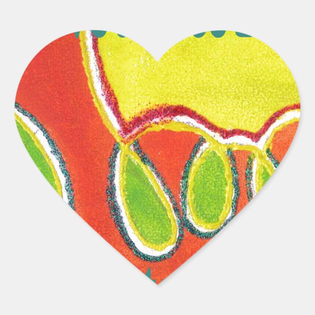 Have a Nice Day & a Better Night with gratitude Heart Sticker (Front)