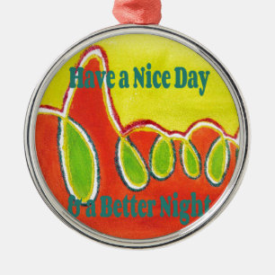 Have a Nice Day & a Better Night with gratitude Metal Tree Decoration