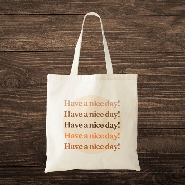 "Have a Nice Day!" Aesthetic Tote Bag (Creator Uploaded)