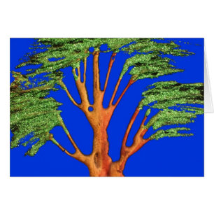 Have a Nice Day African  ECO Blue Sky Acacia Tree 
