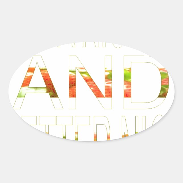 Have a Nice Day and a Better Night Art Print Oval Sticker (Front)