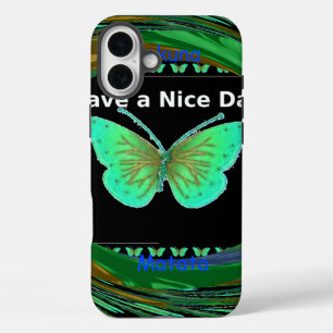 Have a Nice Day and a better night butterfly.png iPhone 16 Plus Case