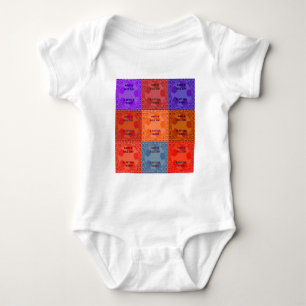 Have a Nice Day & Better Night Pop Art Print Baby Bodysuit