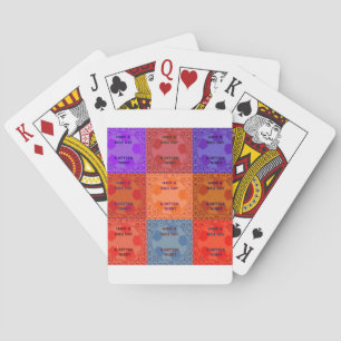 Have a Nice Day & Better Night Pop Art Print Playing Cards