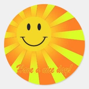 Have a nice day! classic round sticker