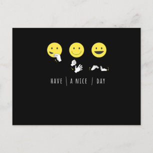 Have A Nice Day Deaf Pride Asl Sign Language Postcard