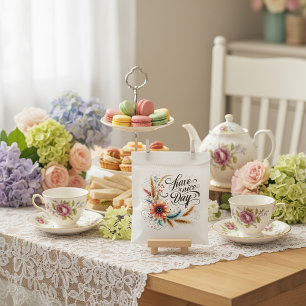 Have a Nice day floral Favour Bag