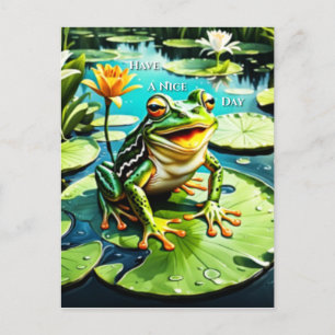 Have A Nice Day Leap Frog Postcard