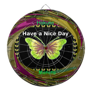 Have a Nice Day: Lovely infinity butterflies art Dartboard