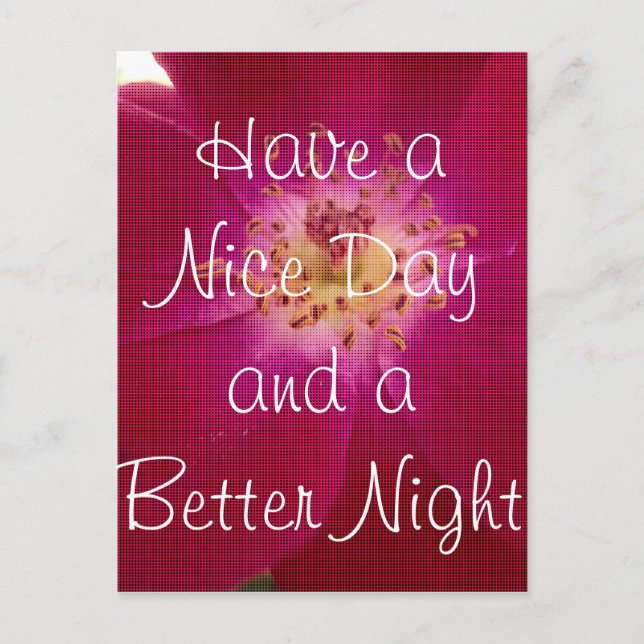 Have a Nice Day Postcard Vertical Template (Front)