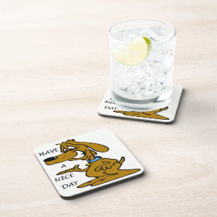 "HAVE A NICE DAY" PUPPY DOG COASTER