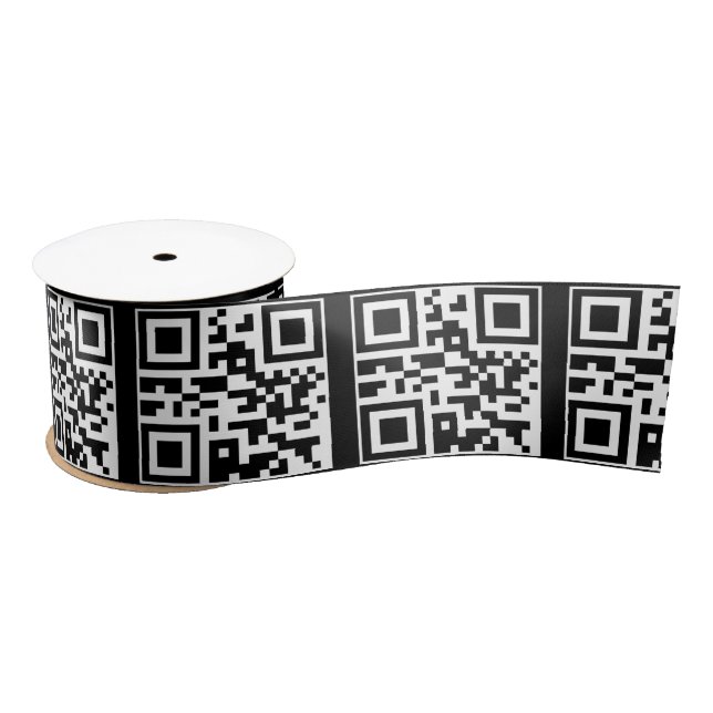 Have A Nice Day QR Code Satin Ribbon (Spool)