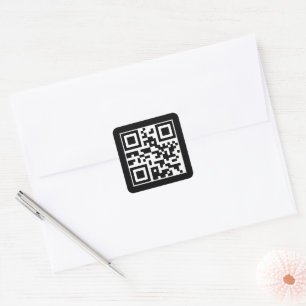 Have A Nice Day QR Code Square Sticker