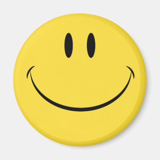 Have a nice day retro face magnet