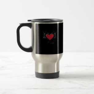 Have A Nice Day! Skeleton Hands With Heart Classic Travel Mug