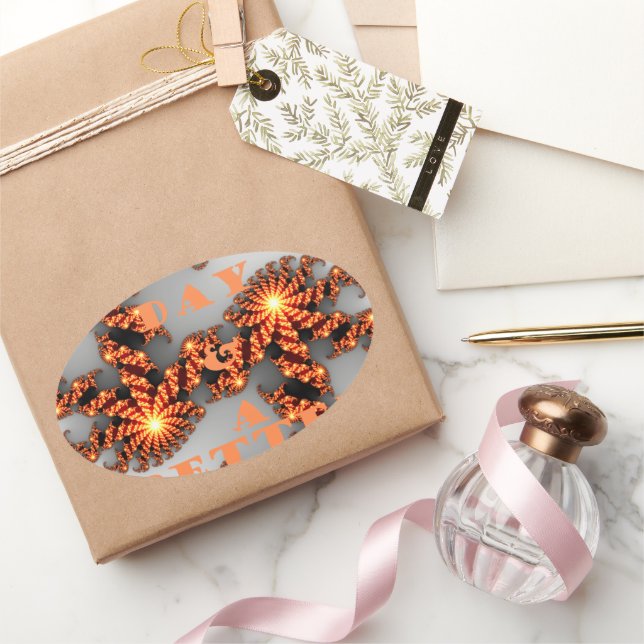 Have a Nicer Day and a Better Night Oval Sticker (Gifting)