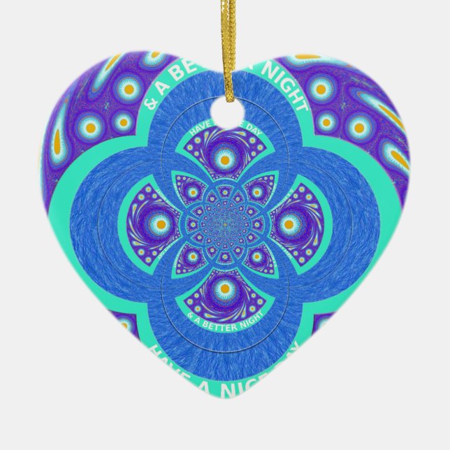 Have a Nicer Day Ceramic Tree Decoration (Front)