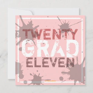Have a Party Grunge Graduation Party Invitation
