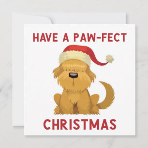 Have a Paw-Fest Christmas // Cute Dog Christmas Holiday Card