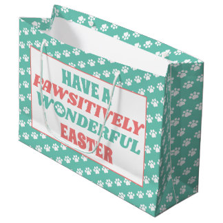 Have a Pawsitively Wonderful Easter Large Gift Bag