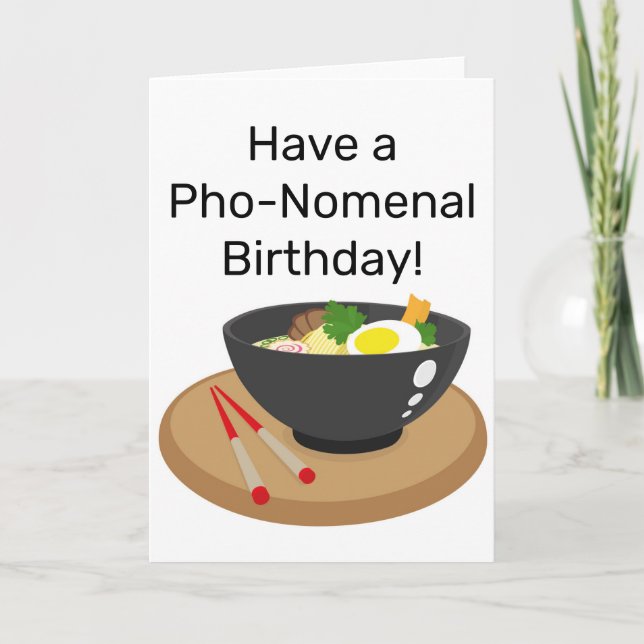 Have a PHO-NOMENAL Birthday Thank You Card (Front)