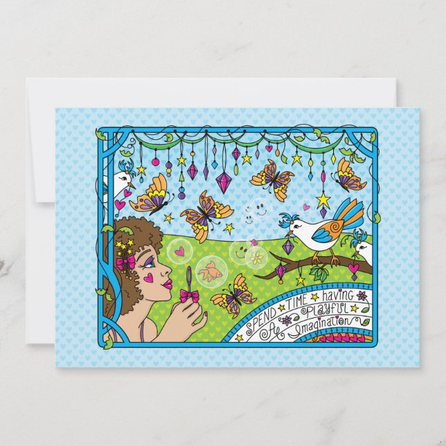 Have A Playful Imagination_Flat Card 7"x5" (Front)