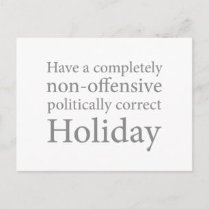 Have a Politically Correct Holiday Postcard